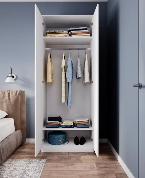 Шкаф двухдверный Мори МШ 800.1 белый