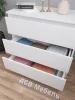 Комод 3 ящика Мори МК 803 белый
