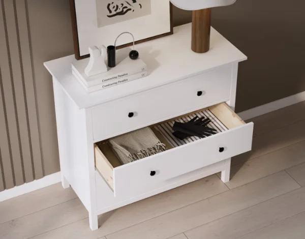 Комод 3 ящика Кымор белый