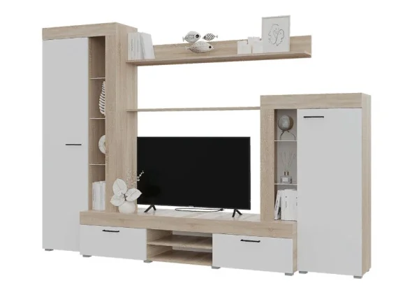 Гостиная Дельта дуб сонома/белый