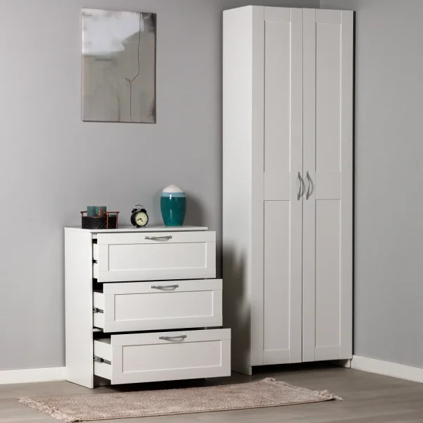 Комод Сириус 3 ящика белый