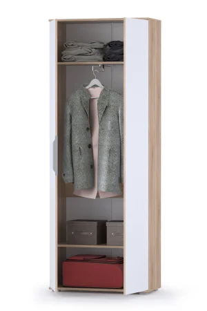 Шкаф для одежды Куба 13.136 дуб сонома/белый премиум