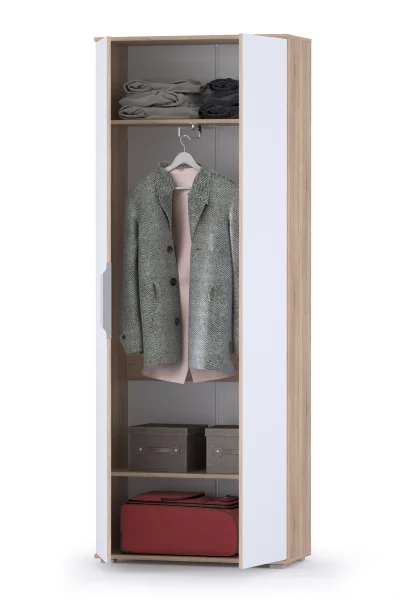 Шкаф для одежды Куба 13.136 дуб сонома/белый премиум