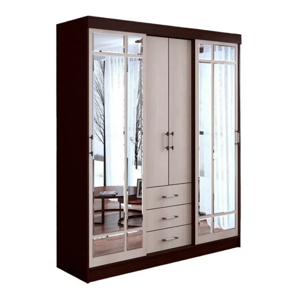 Шкаф-купе Маэстро (1700х2200х600) венге/лоредо