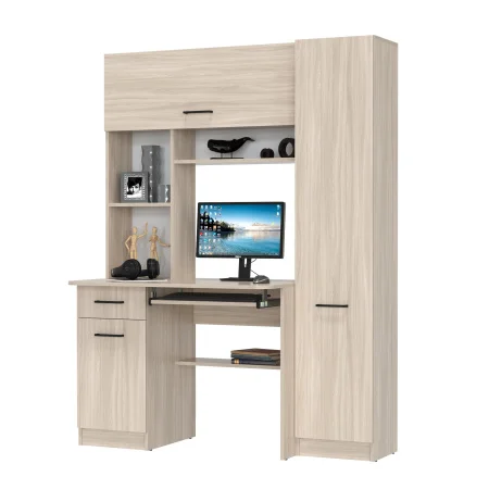 Стол рабочий Aльфа 6-0603 ясень шимо светлый