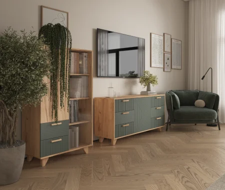 Комод Ньерд 1500 дуб вотан/можжевельник