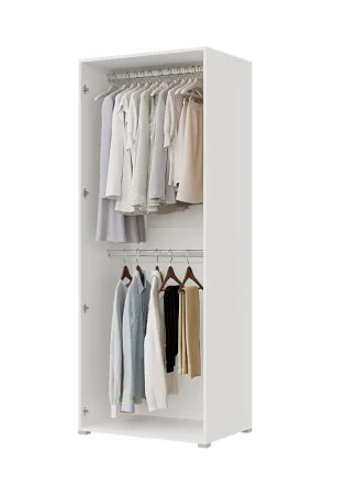 Шкаф 2-х створчатый Бостон 800 венге/белый