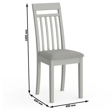 Стул Гольф-11 серый, ткань велюр серый 63