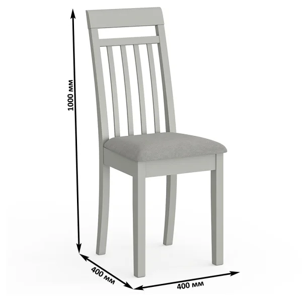 Стул Гольф-11 серый, ткань велюр серый 63