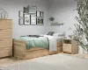 Кровать раздвижная с ящиками Сириус 90х200 дуб сонома