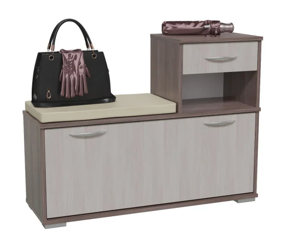 Тумба под обувь Лира ГК 2-0714 бодега тёмный/бодега светлый