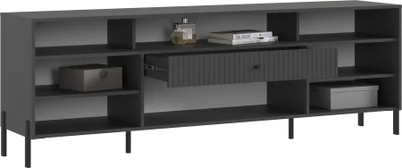 Тумба ТВ Оливия (металл) графит/графит софт