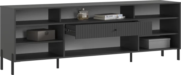 Тумба ТВ Оливия (металл) графит/графит софт