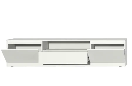 Тумба под ТВ Хилтон белый текстурный