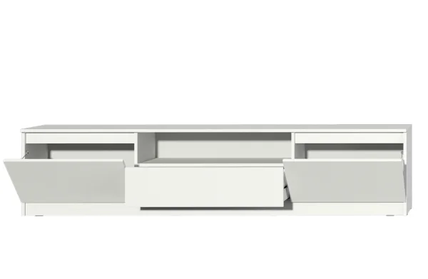 Тумба под ТВ Хилтон белый текстурный