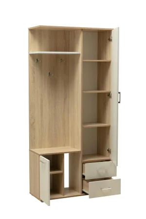 Прихожая Кармен-1 дуб сонома/белый