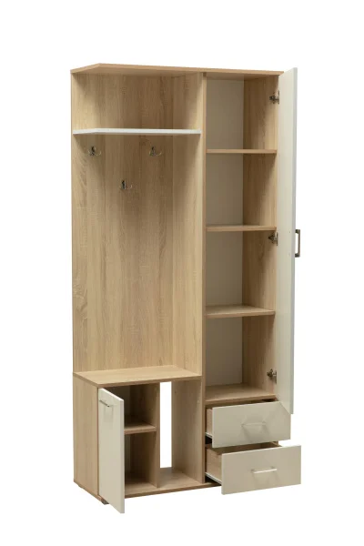 Прихожая Кармен-1 дуб сонома/белый