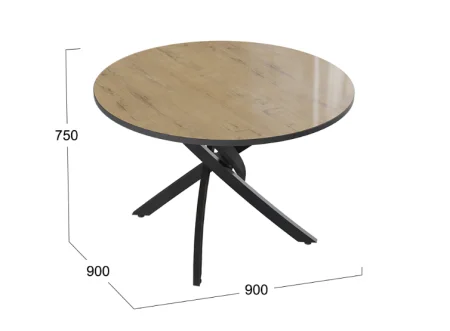 Стол обеденный Diamond тип 2 бунратти глянец