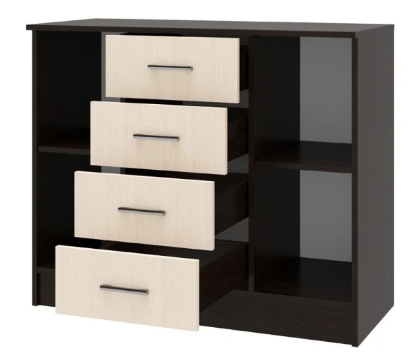 Комод София К1000 2Д венге/дуб белфорт