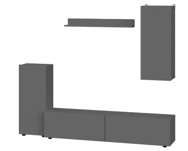 Гостиная МГС-10 графит серый