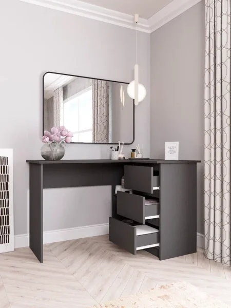 Стол письменный угловой Мори МС-16 графит