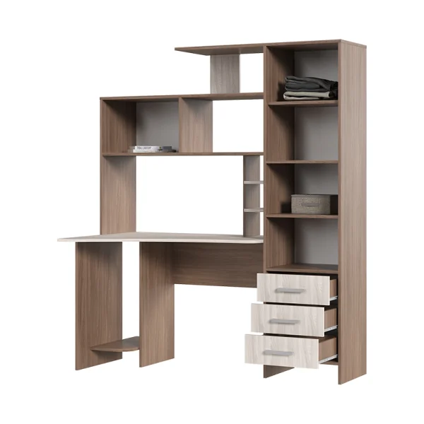 Стол компьютерный №6 шимо темный/шимо светлый