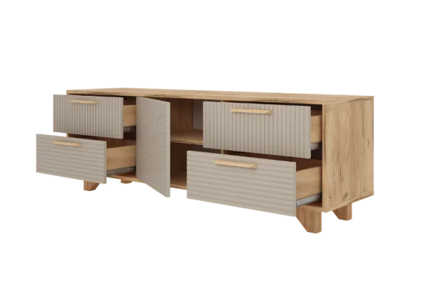 Тумба ТВ Ньерд 1501.4 дуб вотан/ива пепельная