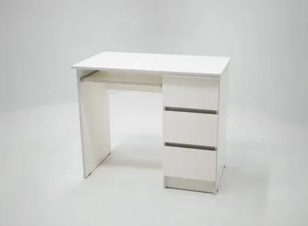 Стол письменный Охта Лайт 6.3 белый правый