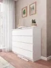 Комод Мори МК 1200.8 белый (8 ящиков)