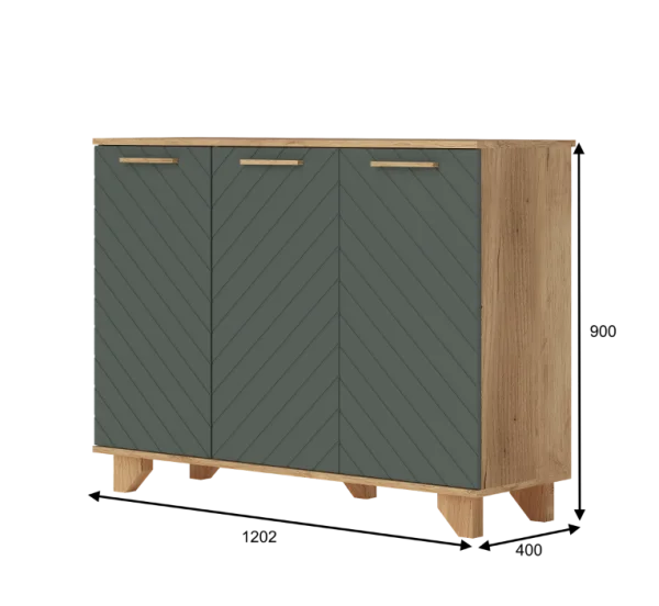 Комод Ньерд 1200 дуб вотан/можжевельник