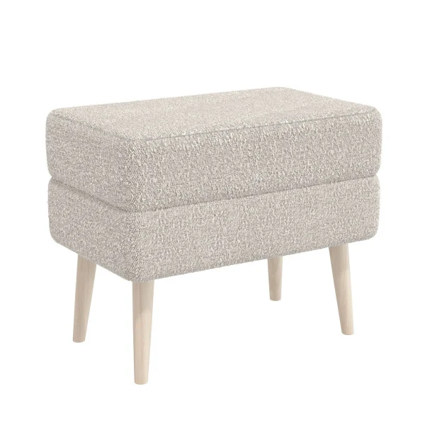 Банкетка 6-5138 Тифани светло-серая