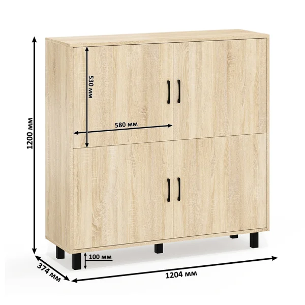 Комод 126-1204 дуб сонома