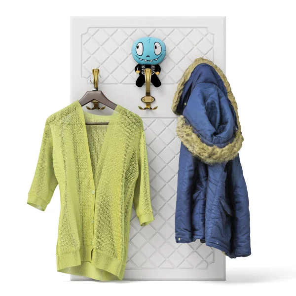 Вешалка П-6 белое дерево фрезеровка ромб Вешалка П-6 белое дерево фрезеровка ромб