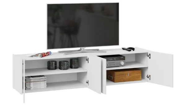 Тумба для ТВ Рокс тип 1 белый ясень