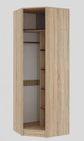 Шкаф угловой Беатрис дуб сонома/белый глянец