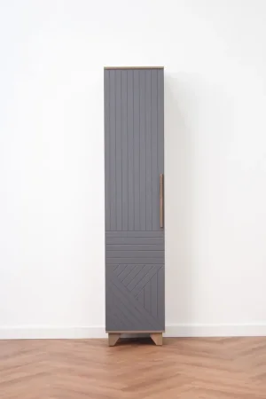 Пенал Копенгаген со створкой дуб самдал/серый графит