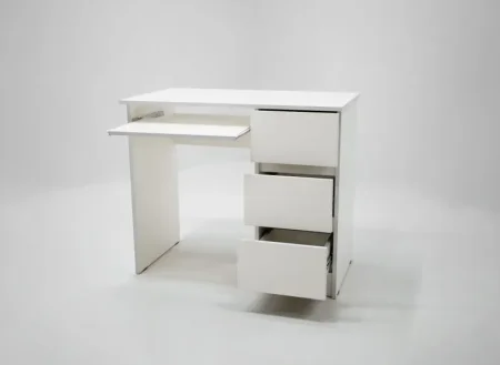 Стол письменный Охта Лайт 6.3 белый правый