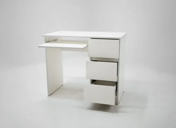 Стол письменный Охта Лайт 6.3 белый правый