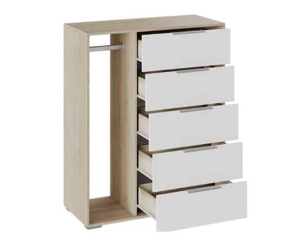 Комод комбинированный Нуар тип 1 дуб сонома/белый ясень
