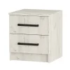 Тумба прикроватная Фиеста дуб крафт белый (2 шт)