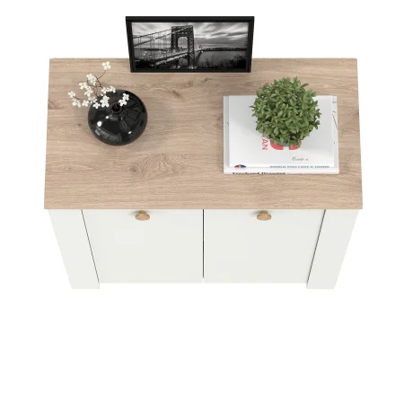 Комод Джастин 16.228.02 белый шагрень/дуб белый