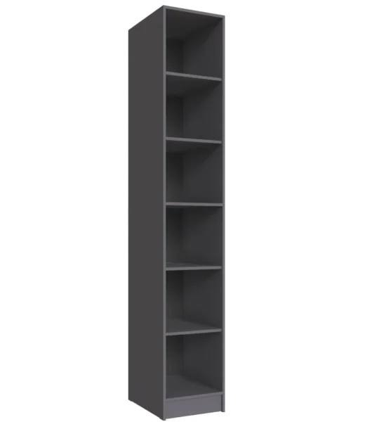 Стеллаж Мадрид 0,4 с дверкой графит серый