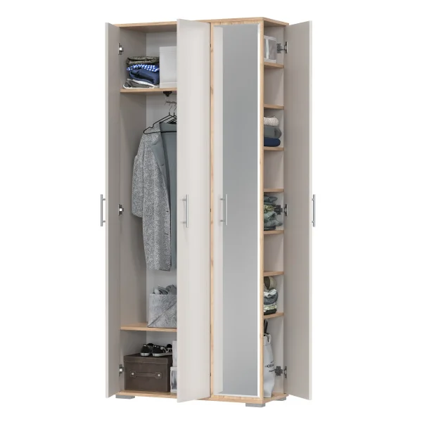 Прихожая 2-3421 Домино-мини дуб крафт золотой/кашемир серый