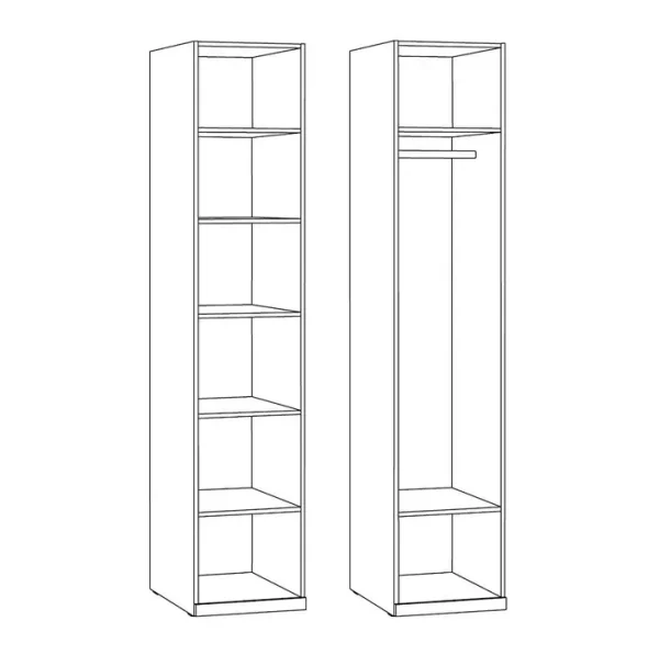 Шкаф-пенал Амьен 16.309.01 плейн/веллюто капучино