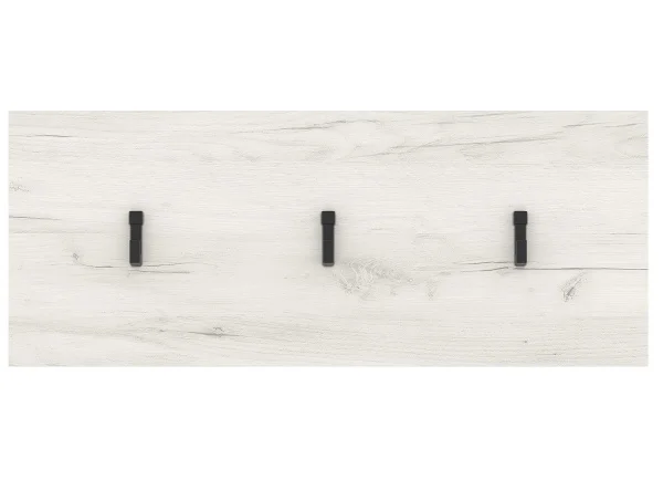 Тумба Гретта 500 с вешалкой дуб крафт белый