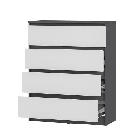 Комод Шарм КМ-02 графит/белый