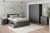 Кровать двуспальная Мори с ящиками КРМЯ 1600.1 графит