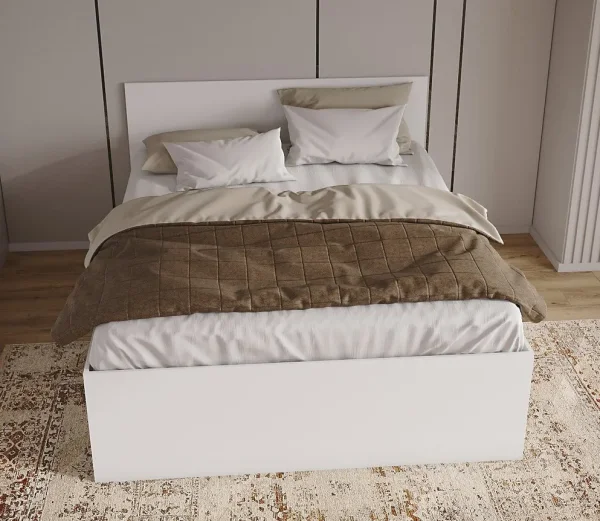 Кровать двуспальная Мори с ящиками КРМЯ 1600.1 белый