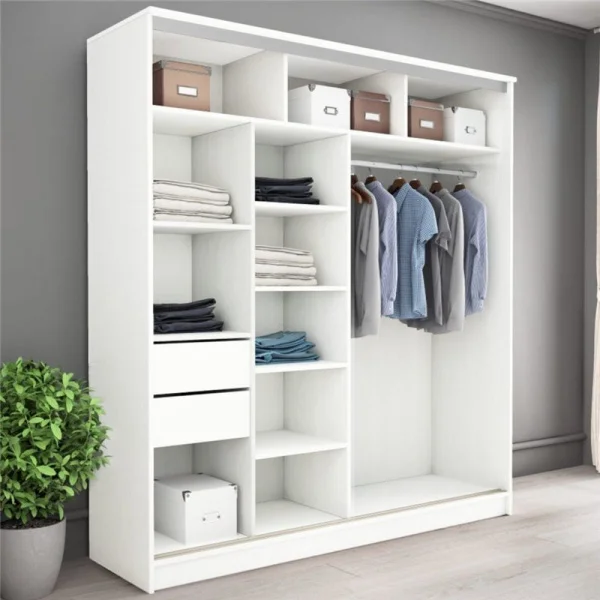 Шкаф-купе Олимп-2 ясень анкор светлый