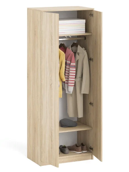 Шкаф двухдверный МШ 800.1 дуб сонома